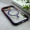 قاب گوشی iPhone 13 Pro آیفون اورجینال Orange Line مگ سیف دار طلقی شیشه ای شفاف بنفش کد 128465