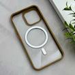 قاب گوشی iPhone 13 Pro آیفون اورجینال Orange Line مگ سیف دار طلقی شیشه ای شفاف قهوه ای کد 128467