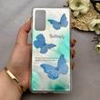 قاب گوشی Galaxy S20 FE سامسونگ فانتزی سخت Hard لیزری IMD طرح پروانه کد 129943
