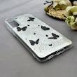 قاب گوشی Galaxy S21 FE سامسونگ فانتزی سخت Hard لیزری IMD طرح پروانه کد 129956
