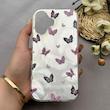 قاب گوشی iPhone 16 آیفون فانتزی سخت Hard لیزری IMD طرح پروانه کد 150001