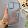 قاب گوشی Galaxy A06 سامسونگ پشت مات درجه یک طرح مگ سیف دور سیلیکونی لنز کربن فیلی کد 150268