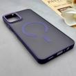قاب گوشی Galaxy A06 سامسونگ پشت مات درجه یک طرح مگ سیف دور سیلیکونی لنز کربن بنفش کد 150269