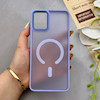 قاب گوشی Galaxy A06 سامسونگ پشت مات درجه یک طرح مگ سیف دور سیلیکونی لنز کربن یاسی کد 150272