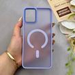 قاب گوشی Galaxy A06 سامسونگ پشت مات درجه یک طرح مگ سیف دور سیلیکونی لنز کربن یاسی کد 150272