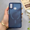 قاب گوشی Galaxy A10S سامسونگ پشت مات درجه یک طرح مگ سیف دور سیلیکونی لنز کربن سرمه ای کد 150280