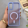 قاب گوشی Galaxy A14 سامسونگ پشت مات درجه یک طرح مگ سیف دور سیلیکونی لنز کربن یاسی کد 150282