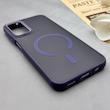 قاب گوشی Galaxy A14 سامسونگ پشت مات درجه یک طرح مگ سیف دور سیلیکونی لنز کربن بنفش کد 150283