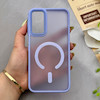 قاب گوشی Galaxy A15 سامسونگ پشت مات درجه یک طرح مگ سیف دور سیلیکونی لنز کربن یاسی کد 150288