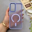 قاب گوشی Galaxy A16 سامسونگ پشت مات درجه یک طرح مگ سیف دور سیلیکونی لنز کربن یاسی کد 150293