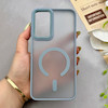 قاب گوشی Galaxy A16 سامسونگ پشت مات درجه یک طرح مگ سیف دور سیلیکونی لنز کربن فیلی کد 150297