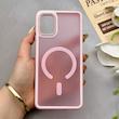 قاب گوشی Galaxy A31 سامسونگ پشت مات درجه یک طرح مگ سیف دور سیلیکونی لنز کربن صورتی کد 150304