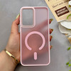 قاب گوشی Galaxy A36 سامسونگ پشت مات درجه یک طرح مگ سیف دور سیلیکونی لنز کربن صورتی کد 150318