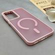 قاب گوشی Galaxy A36 سامسونگ پشت مات درجه یک طرح مگ سیف دور سیلیکونی لنز کربن صورتی کد 150318