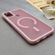 قاب گوشی Galaxy A11 - M11 سامسونگ پشت مات درجه یک طرح مگ سیف دور سیلیکونی لنز کربن صورتی کد 150344