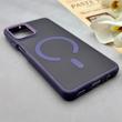 قاب گوشی Galaxy A12 - M12 سامسونگ پشت مات درجه یک طرح مگ سیف دور سیلیکونی لنز کربن بنفش کد 150357