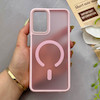 قاب گوشی Galaxy A13 4G - Galaxy A04S سامسونگ پشت مات درجه یک طرح مگ سیف دور سیلیکونی لنز کربن صورتی کد 150360