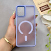 قاب گوشی Galaxy A22 4G - Galaxy M32 4G سامسونگ پشت مات درجه یک طرح مگ سیف دور سیلیکونی لنز کربن یاسی کد 150370