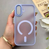 قاب گوشی iPhone 16 آیفون پشت مات درجه یک طرح مگ سیف دور سیلیکونی لنز کربن یاسی کد 150407