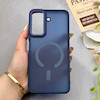 قاب گوشی Redmi 13C - Poco C65 شیائومی پشت مات درجه یک طرح مگ سیف دور سیلیکونی لنز کربن سرمه ای کد 150432