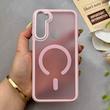 قاب گوشی Redmi Note 8 - Redmi Note 8 2021 شیائومی پشت مات درجه یک طرح مگ سیف دور سیلیکونی لنز کربن صورتی کد 150434