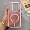 قاب گوشی Redmi Note 8 Pro شیائومی پشت مات درجه یک طرح مگ سیف دور سیلیکونی لنز کربن صورتی کد 150445