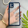 قاب گوشی Galaxy A31 سامسونگ پشت طلق شفاف دور سیلیکونی دور رنگی محافظ لنز برجسته سرمه ای کد 129415