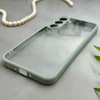 قاب گوشی Galaxy A35 سامسونگ پشت طلق شفاف دور سیلیکونی دور رنگی محافظ لنز برجسته طوسی کد 129423