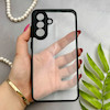 قاب گوشی Galaxy A36 سامسونگ پشت طلق شفاف دور سیلیکونی دور رنگی محافظ لنز برجسته مشکی کد E21-129425