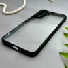 قاب گوشی Galaxy A36 سامسونگ پشت طلق شفاف دور سیلیکونی دور رنگی محافظ لنز برجسته مشکی کد E21-129425