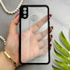 قاب گوشی Galaxy A10S سامسونگ پشت طلق شفاف دور سیلیکونی دور رنگی محافظ لنز برجسته مشکی کد 129442