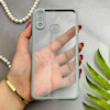 قاب گوشی Galaxy A10S سامسونگ پشت طلق شفاف دور سیلیکونی دور رنگی محافظ لنز برجسته طوسی کد 129443
