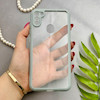 قاب گوشی Galaxy A11 - M11 سامسونگ پشت طلق شفاف دور سیلیکونی دور رنگی محافظ لنز برجسته طوسی کد 129450