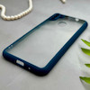 قاب گوشی Galaxy A11 - M11 سامسونگ پشت طلق شفاف دور سیلیکونی دور رنگی محافظ لنز برجسته سرمه ای کد 129452
