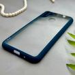 قاب گوشی Galaxy A11 - M11 سامسونگ پشت طلق شفاف دور سیلیکونی دور رنگی محافظ لنز برجسته سرمه ای کد 129452