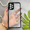 قاب گوشی Galaxy A13 4G سامسونگ پشت طلق شفاف دور سیلیکونی دور رنگی محافظ لنز برجسته مشکی کد 129457