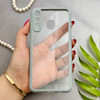 قاب گوشی Galaxy A20 - A30 سامسونگ پشت طلق شفاف دور سیلیکونی دور رنگی محافظ لنز برجسته طوسی کد 129461