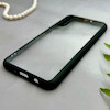 قاب گوشی Galaxy A30S - A50S - A50 سامسونگ پشت طلق شفاف دور سیلیکونی دور رنگی محافظ لنز برجسته مشکی کد 129466
