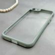 قاب گوشی iPhone 7 - iPhone 8 - iPhone SE 2020 - iPhone SE 2022 آیفون پشت طلق شفاف دور سیلیکونی دور رنگی محافظ لنز برجسته طوسی کد 129486