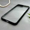 قاب گوشی iPhone 7 Plus - iPhone 8 Plus آیفون پشت طلق شفاف دور سیلیکونی دور رنگی محافظ لنز برجسته مشکی کد 129490