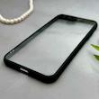 قاب گوشی iPhone 7 Plus - iPhone 8 Plus آیفون پشت طلق شفاف دور سیلیکونی دور رنگی محافظ لنز برجسته مشکی کد 129490