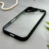 قاب گوشی iPhone 17 آیفون پشت طلق شفاف دور سیلیکونی دور رنگی محافظ لنز برجسته مشکی کد E21-129535