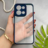 قاب گوشی Redmi 15C - Poco C85 شیائومی پشت طلق شفاف دور سیلیکونی دور رنگی محافظ لنز برجسته سرمه ای کد 129554