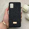 قاب گوشی Galaxy A06 سامسونگ نگین دار سواروسکی SWAROVSKI پلاک فلزی مشکی کد 150785