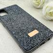 قاب گوشی Galaxy A06 سامسونگ نگین دار سواروسکی SWAROVSKI پلاک فلزی مشکی کد 150785