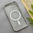 قاب گوشی iPhone 16E آیفون اورجینال الکتروپلیتینگ مگ سیف دار ژله ای شفاف اورجینال یونیک کیس VIP Case محافظ لنز دار نقره ای کد 155050