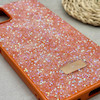 قاب گوشی Galaxy A06 سامسونگ نگین دار سواروسکی SWAROVSKI پلاک فلزی نارنجی کد 151278