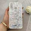 قاب گوشی Galaxy A10S سامسونگ ماربل یخی HARD IMD محافظ لنز نگین دار لاکچری کیتی Kitty کد 152455