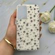 قاب گوشی Galaxy A54 سامسونگ IMD لیزری دورمات دکمه کرومی لاکچری سخت HARD طرح گل کد 151774