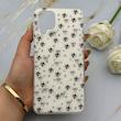 قاب گوشی Galaxy A12 - M12 سامسونگ IMD لیزری دورمات دکمه کرومی لاکچری سخت HARD طرح گل کد 151807